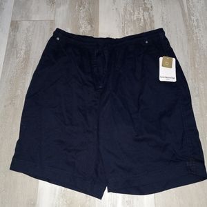 NWT Womens Navy Blue Breckenridge Cargo Baggy Bermuda Summer Sporty Shorts 12P